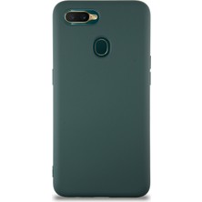 Kzy Oppo A12 Kapak Içi Kadife Lansman Silikon Kılıf - Yeşil