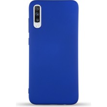 Kzy Samsung Galaxy A70 Kapak Içi Kadife Lansman Silikon Kılıf - Lacivert