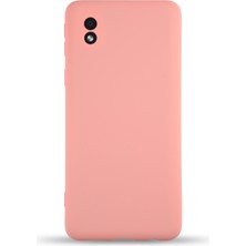 Kzy Samsung Galaxy A01 Core Kapak Içi Kadife Kamera Korumalı Lansman Silikon Kılıf - Pembe
