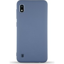 Kzy Samsung Galaxy A10 Kapak Içi Kadife Lansman Silikon Kılıf - Petrol Mavisi