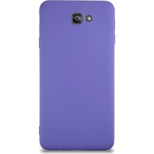 Kzy Samsung Galaxy J7 Prime Kapak Içi Kadife Lansman Silikon Kılıf - Mor