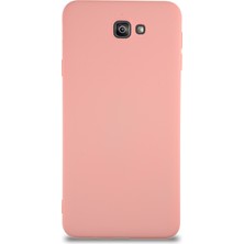 Kzy Samsung Galaxy J7 Prime Kapak Içi Kadife Lansman Silikon Kılıf - Pembe