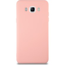 Kzy Samsung Galaxy J7 2016 Kapak Içi Kadife Lansman Silikon Kılıf - Pembe
