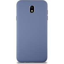 Kzy Samsung Galaxy J7 Pro Kapak Içi Kadife Lansman Silikon Kılıf - Petrol Mavisi