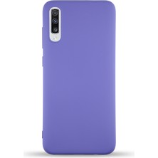 Kzy Samsung Galaxy A70 Kapak Içi Kadife Lansman Silikon Kılıf - Mor