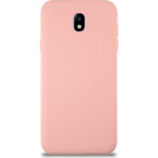 Kzy Samsung Galaxy J7 Pro Kapak Içi Kadife Lansman Silikon Kılıf - Pembe