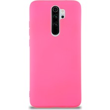 Kzy Xiaomi Redmi Note 8 Pro Kapak Içi Kadife Lansman Silikon Kılıf - Neon Pembe