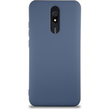 Kzy Xiaomi Redmi 8A Kapak Içi Kadife Lansman Silikon Kılıf - Petrol Mavisi
