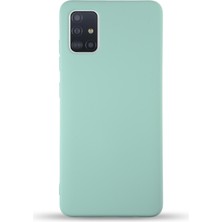 Kzy Samsung Galaxy M31S Kapak Içi Kadife Lansman Silikon Kılıf - Turkuaz
