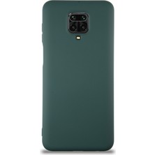 Kzy Xiaomi Redmi Note 9 Pro Kapak Içi Kadife Lansman Silikon Kılıf - Yeşil