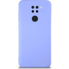 Kzy Xiaomi Redmi Note 9 Kapak Içi Kadife Kamera Korumalı Lansman Silikon Kılıf - Lila