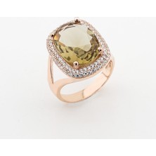 Takıhan 925 Ayar Gümüş Zultanit Taşlı Bayan Gümüş Yüzük