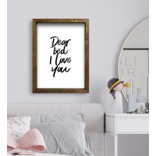 Bk Gift Yatak Odası Konseptli Doğal Masif Ahşap Çerçeveli Tablo-97