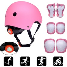 Buyfun Çocuklar Için Ayarlanabilir 7 Parça Kask ve Pedleri Set (Yurt Dışından)