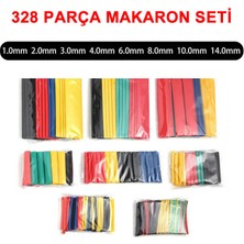 Alkatronik 328 Parça Makaron Seti Daralan Makaron Kablo Koruyucu Yalıtım