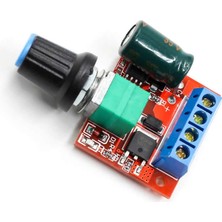 Alkatronik 5A 35V Mini Dc Motor Pwm Potlu Hız Kontrol Devresi 90 Watt Açma Kapama Butonlu Ayarlanabilir Voltaj