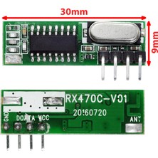 Alkatronik 433MHZ Rf Alıcı Verici RX470C + WL102 + Antenler 20 - 200 Metre