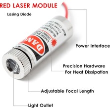 Alkatronik Artı Lazer Modül Kırmızı 5mw 650NM