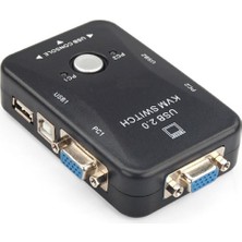 Alfais 4509 2 Port USB To Kvm Switch Çoklu Pc Kasa Çoklayıcı