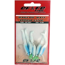 ef&fe 5'li Raglu Bait Worm 6cm Kurt Çapari Mavi HG3401