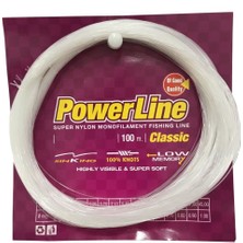 Powerline Classic 100M Monofilament Poşet Misina Beyaz 0.25mm