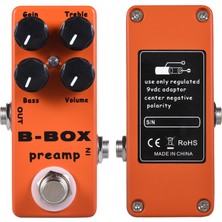 Mosky B-Box Elektro Gitar Preamp Overdrive Efekt Pedalı Full (Yurt Dışından)