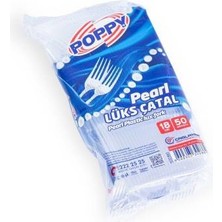 Poppy Plastik Lüks Çatal - 3600 'lü Çatal / Koli