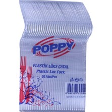 Poppy Plastik Lüks Çatal - 3600 'lü Çatal / Koli