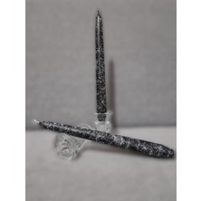 Usta Mum 2'li Şamdan Mum Mermer Efektli