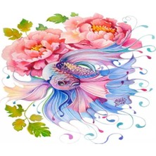 Hapy Hoby Beta Balığı ve Çocuklar Sayılarla Boyama Seti  40 x 50 cm