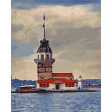 Hapy Hoby Kız Kulesi 2 Sayılarla Boyama Seti  40 x 50 cm