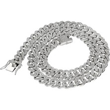 Chavin Kalın  Taşlı Alloy Zincir 13 mm 60 cm