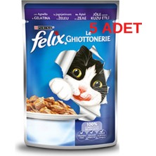 Felix Kuzu Etli Yaş Kedi Maması 85 GR x 5 Adet