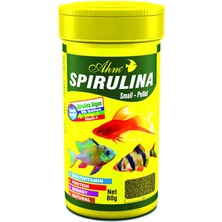 Ahm Spirulina Small Pellet Bitkisel Yosunlu Balık Yemi 250 ml