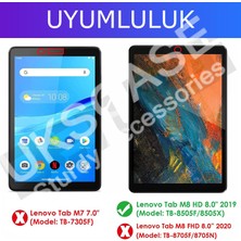 Ukscase Lenovo Tab M8 Hd TB-8505F 360 Derece Dönen Standlı Deri Kılıf