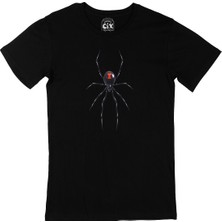 Cix Black Widow Gerçek Örümcek Siyah Tişört