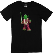 Cix Star Wars Jedi Yoda Siyah Tişört