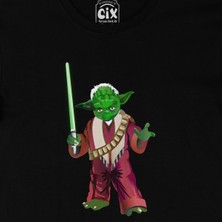 Cix Star Wars Jedi Yoda Siyah Tişört