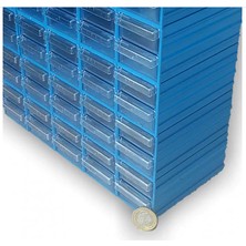 Sembol 300 Plastik Çekmeceli Kutu 4,6X11,7X2,4 cm (60 Çekmeceli)