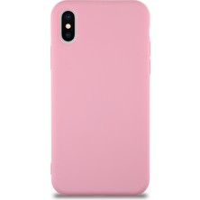 Caseart Apple iPhone x Kapak Içi Kadife Lansman Silikon Kılıf - Pembe