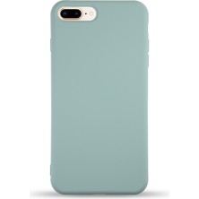 Caseart Apple iPhone 7 Plus Kapak Içi Kadife Lansman Silikon Kılıf - Turkuaz