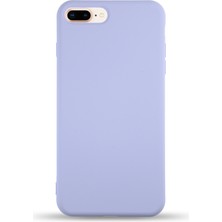 Caseart Apple iPhone 7 Plus Kapak Içi Kadife Lansman Silikon Kılıf - Lila