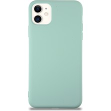 Caseart Apple iPhone 11 Kapak Içi Kadife Lansman Silikon Kılıf - Turkuaz