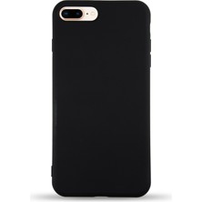 Caseart Apple iPhone 7 Plus Kapak Içi Kadife Lansman Silikon Kılıf - Siyah