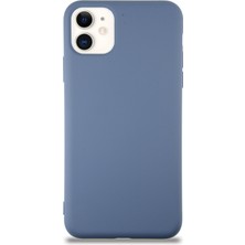 Caseart Apple iPhone 11 Kapak Içi Kadife Lansman Silikon Kılıf - Petrol Mavisi