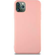 Caseart Apple iPhone 11 Pro Max Kapak Içi Kadife Lansman Silikon Kılıf - Pembe