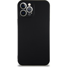 Caseart Apple iPhone 12 Pro Kapak Içi Kadife Lansman Silikon Kılıf - Siyah