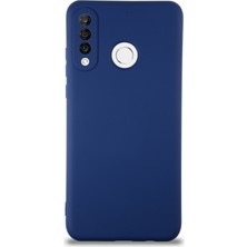Caseart Huawei P30 Lite Kapak Içi Kadife Kamera Korumalı Lansman Silikon Kılıf - Lacivert