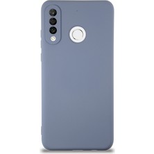 Caseart Huawei P30 Lite Kapak Içi Kadife Kamera Korumalı Lansman Silikon Kılıf - Petrol Mavisi