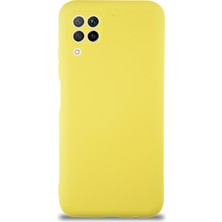 Caseart Huawei P40 Lite Kapak Içi Kadife Kamera Korumalı Lansman Silikon Kılıf - Sarı
